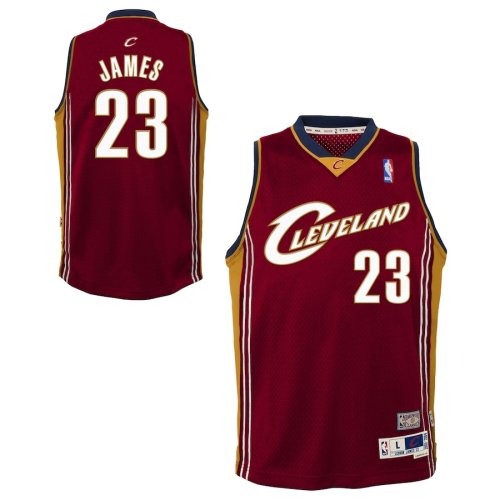 2003-04 Cleveland Cavaliers Hardwood Classics LeBron James#23 Swingman NBA Jersey/03-04赛季克利夫兰骑士队23号詹姆斯