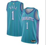 23-24 Charlotte Hornets Classic Edition LaMelo Ball #1 Swingman NBA Jersey/24赛季黄蜂队复古1号鲍尔