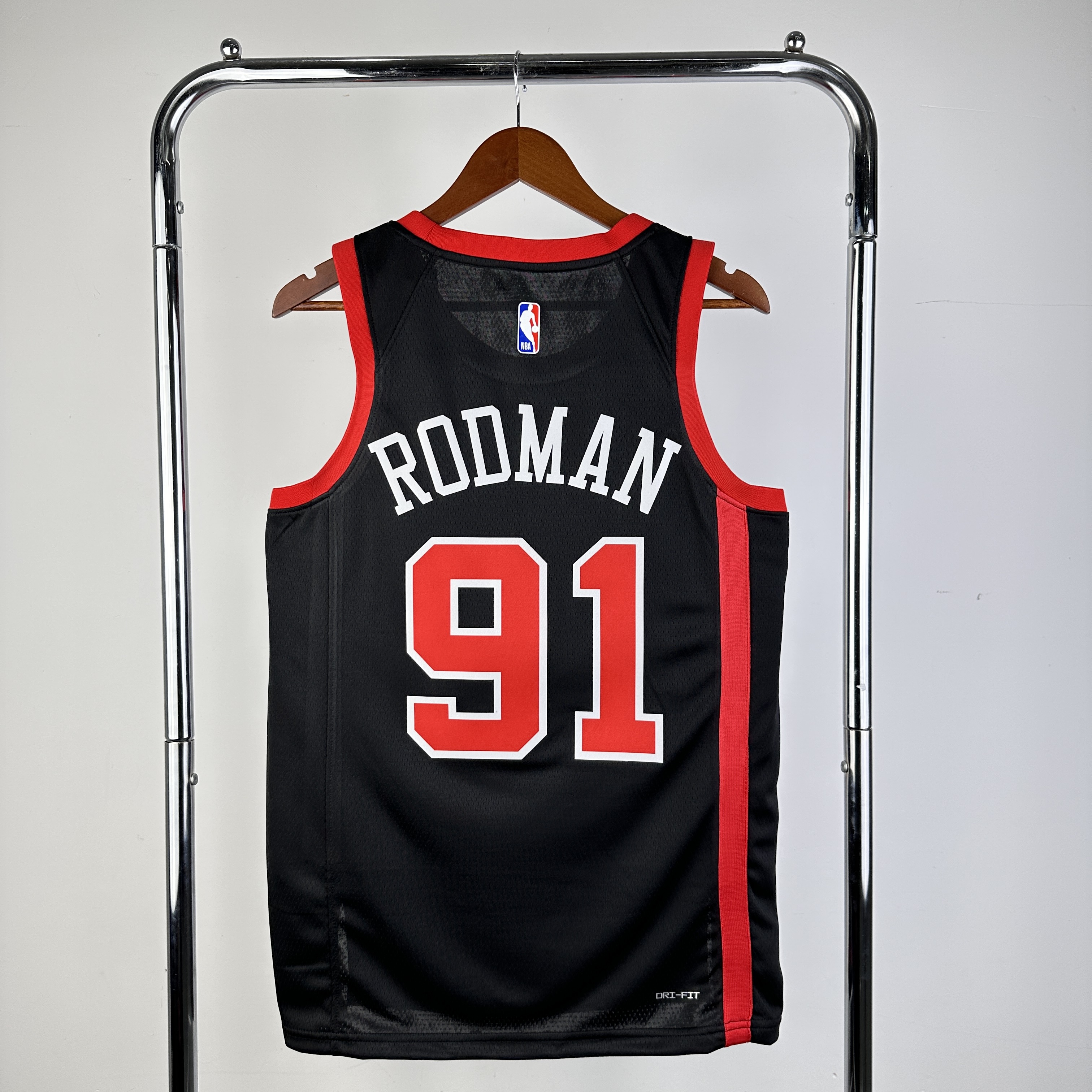 【新品】NBA BULLS RODMAN L 91 ユニフォーム タグ付き 美品 新品 NBA RODMAN #91 デニス・ロッドマン BULLS シカゴ・ブルズ