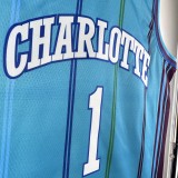 23-24 Charlotte Hornets Classic Edition LaMelo Ball #1 Swingman NBA Jersey/24赛季黄蜂队复古1号鲍尔