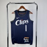 23-24 LA Clippers City Edition James Harden #1 Swingman NBA Jersey/24赛季快船队城市版1号哈登