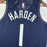 23-24 LA Clippers City Edition James Harden #1 Swingman NBA Jersey/24赛季快船队城市版1号哈登