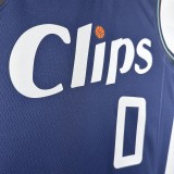 23-24 LA Clippers City Edition Russell Westbrook #0 Swingman NBA Jersey/24赛季快船队城市版0号威少