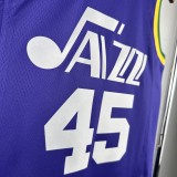 23-24 Utah Jazz Classic Edition Donovan Mitchel #45 Swingman NBA Jersey/24赛季爵士队复古45号米切尔
