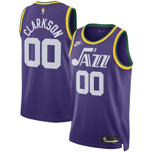 23-24 Utah Jazz Classic Edition Jordan Clarkson #00 Swingman 23-24 Utah Jazz Classic Edition Jordan Clarkson #00 Swingman