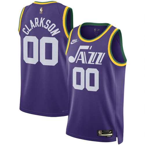 23-24 Utah Jazz Classic Edition Jordan Clarkson #00 Swingman NBA Jersey/24赛季爵士队复古00号克拉克森