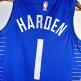 23-24 LA Clippers Away James Harden #1 Swingman NBA Jersey/23赛季快船队客场蓝色1号哈登