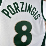 23-24 Boston Celtics City Edition Porzingis #8 NBA Swingman Jersey/24赛季凯尔特人城市版8号波尔津吉斯