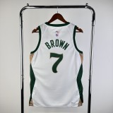 23-24 Boston Celtics City Edition Brown #7 NBA Swingman Jersey/24赛季凯尔特人城市版7号布朗