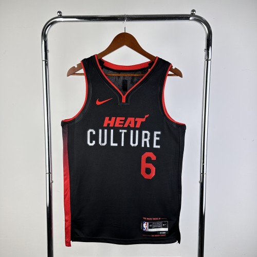 23-24 Miami Heat City Edition James #6 NBA Swingman Jersey/24热火队城市版6号詹姆斯