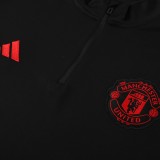 23-24 Manchester United Training Suit/23曼联01黑色半拉训练服