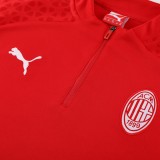 23-24 AC Milan Training Suit/23AC米兰01红色半拉训练服