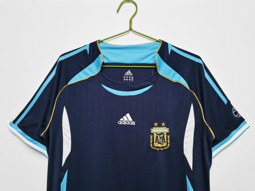2006 Argentina Away Retro Jersey/2006阿根廷客场