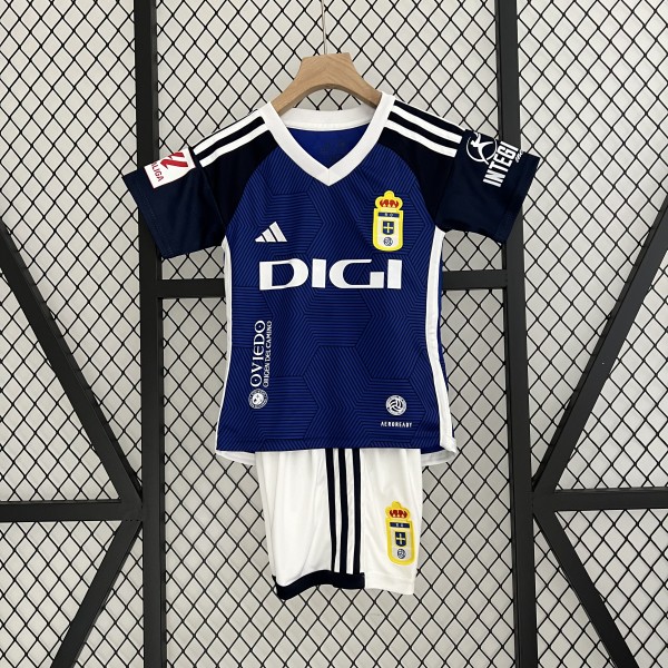 23-24 Real Oviedo Home Kids Kit/23-24奥维耶多主场童装