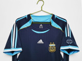 2006 Argentina Away Retro Jersey/2006阿根廷客场