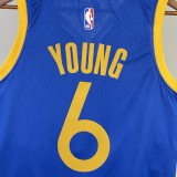 2023 Warriors Away YOUNG #6 NBA Swingman Jersey/23赛季勇士队客场蓝色6号尼克杨