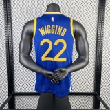 2023 Warriors Away WIGGINS #22 NBA Swingman Jersey/23赛季勇士队客场蓝色22号维金斯