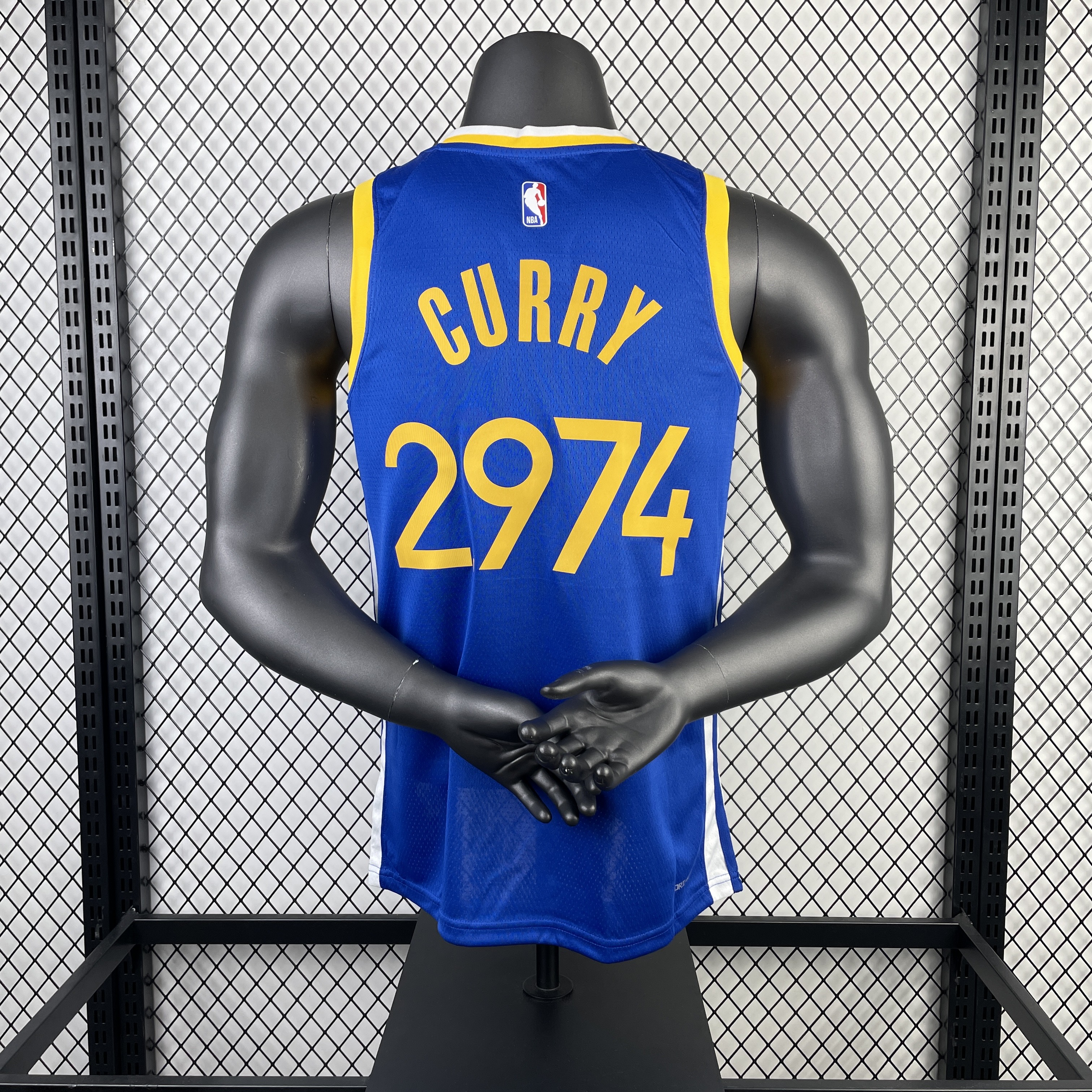 2023 Warriors Away Curry #2974 NBA Swingman Jersey