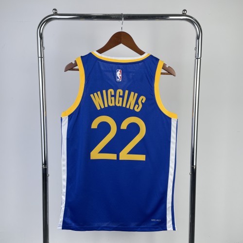 2023 Warriors Away WIGGINS #22 NBA Swingman Jersey/23赛季勇士队客场蓝色22号维金斯