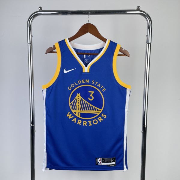 2023 Warriors Away POOLE #3 NBA Swingman Jersey/23赛季勇士队客场蓝色3号普尔