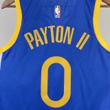 2023 Warriors Away PAYTON II #0 NBA Swingman Jersey/23赛季勇士队客场蓝色0号小佩顿
