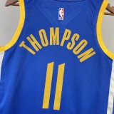 2023 Warriors Away THOMPSON #11 NBA Swingman Jersey/23赛季勇士队客场蓝色11号汤普森