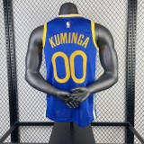 2023 Warriors Away KUMINGA #00 NBA Swingman Jersey/23赛季勇士队客场蓝色00号库明加