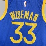 2023 Warriors Away WISEMAN #33 NBA Swingman Jersey/23赛季勇士队客场蓝色33号怀斯曼