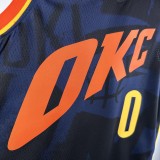2024 Oklahoma City Thunder City Edition WESTBROOK  #0 NBA Swingman Jersey/24赛季雷霆队城市版0号威少