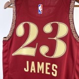 2024 Cleveland Cavaliers City Edition JAMES #23 Swingman NBA Jersey/24赛季骑士队城市版23号詹姆斯