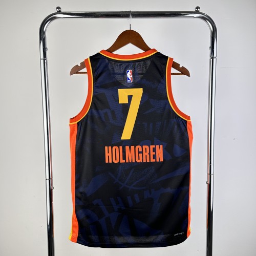 2024 Oklahoma City Thunder City Edition HOLMGREN #7 NBA Swingman Jersey/24赛季雷霆队城市版7号霍姆格伦
