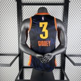 2024 Oklahoma City Thunder City Edition GIDDEY #3 NBA Swingman Jersey/24赛季雷霆队城市版3号吉迪