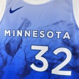 2024 Minnesota Timberwolves City Edition TOWNS #32 Swingman NBA Jersey/24赛季森林狼城市版32号唐斯