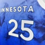 2024 Minnesota Timberwolves City Edition ROSE #25 Swingman NBA Jersey/24赛季森林狼城市版25号罗斯