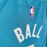 2024 Charlotte Hornets City Edition LaMelo Ball #1 Swingman NBA Jersey/24赛季黄蜂队城市版1号鲍尔