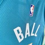 2024 Charlotte Hornets City Edition LaMelo Ball #1 Swingman NBA Jersey/24赛季黄蜂队城市版1号鲍尔