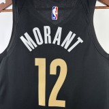 2024 Memphis Grizzlies City Edition MORANT #12 Swingman NBA Jersey/24赛季灰熊队城市版12号莫兰特