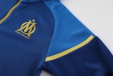 23-24 Olympique Marseille Hooded Jacket Tracksuit/23马赛02彩兰帽衫夹克套装