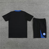 24-25 Inter Milan Short Sleeve Training Suit/24-25短袖训练服国米黑色