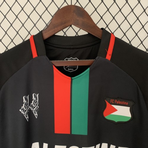 23-24 Palestine Black Fans Jersey/23-24巴勒斯坦黑色球迷版