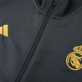 23-24 Real Madrid Jacket Tracksuit/23皇马05深灰夹克套装