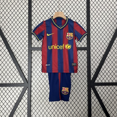 Retro 09-10 Barcelona Home Kids Kit/09-10巴萨主场童装