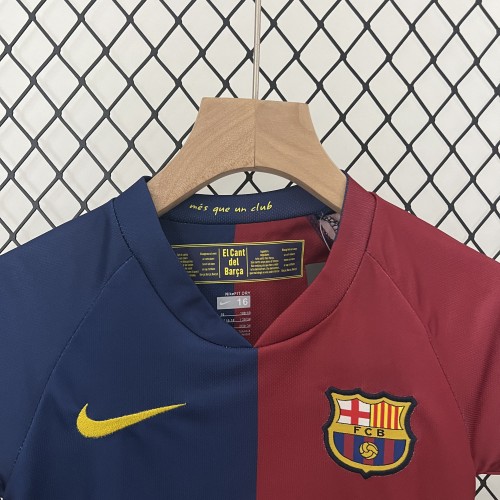 Retro 08-09 Barcelona Home Kids Kit/08-09巴萨主场童装