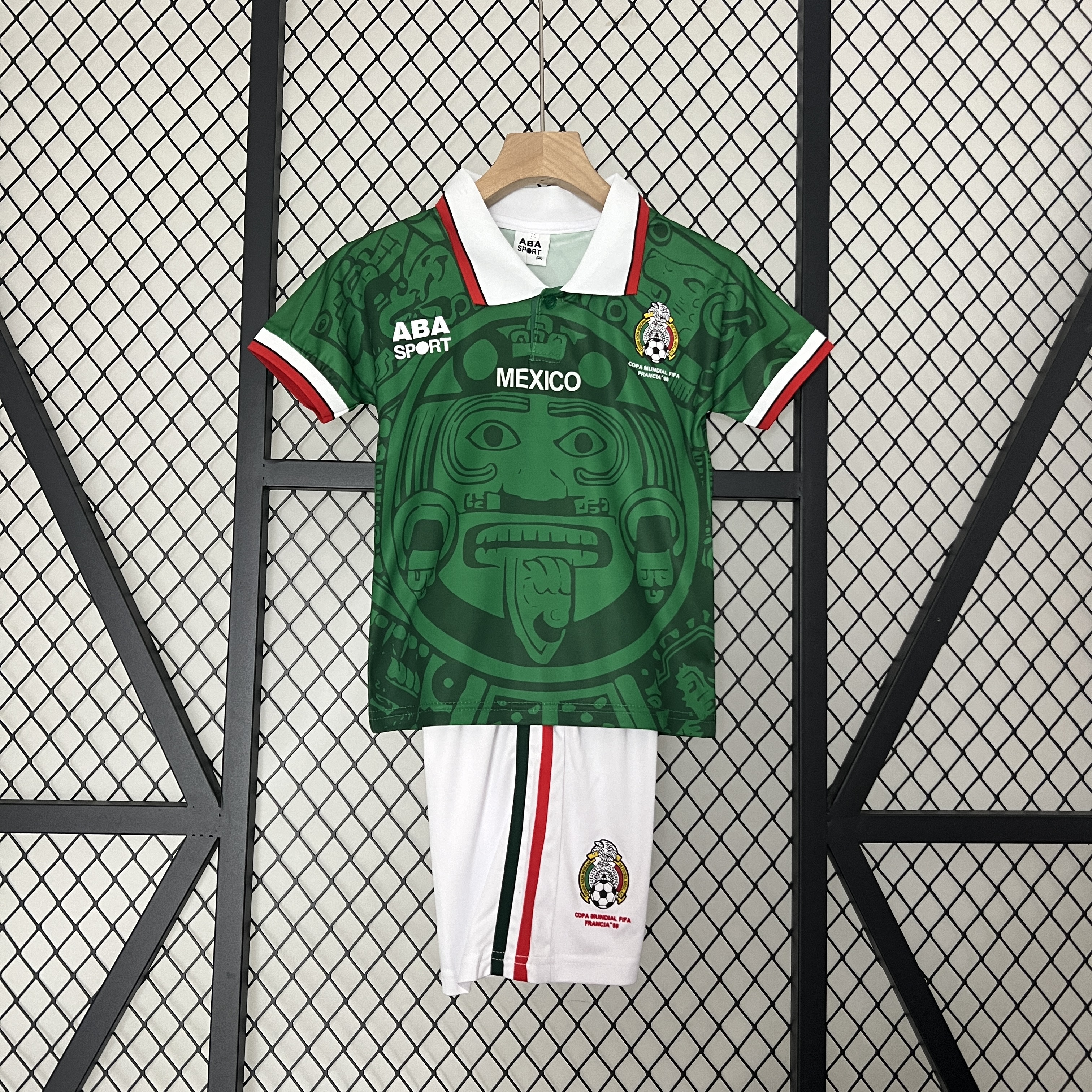 Retro 1998 Mexico Home Kid Kit/1998墨西哥主场童装