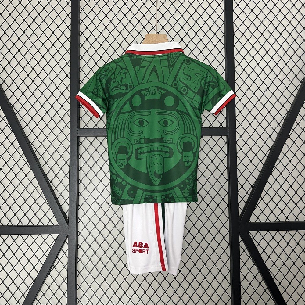 Retro 1998 Mexico Home Kid Kit/1998墨西哥主场童装