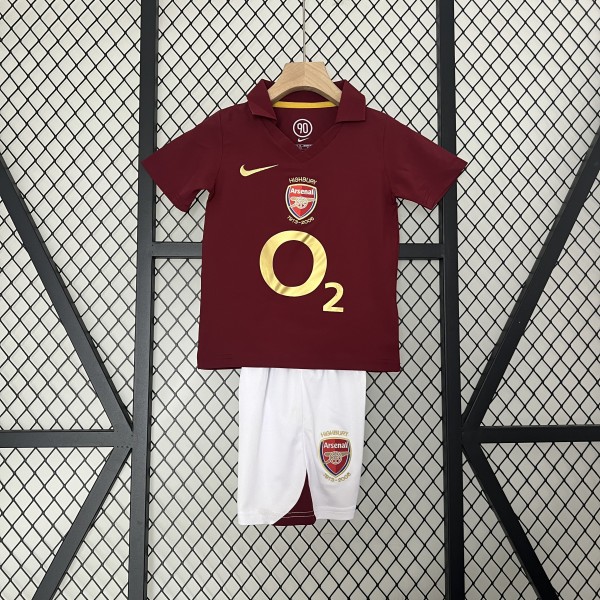 Retro 05-06 Arsenal Home Kids Kit/05-06阿森纳主场童装