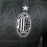24-25 AC Milan Special Player Jersey/24-25AC联名款特别黑色球员版