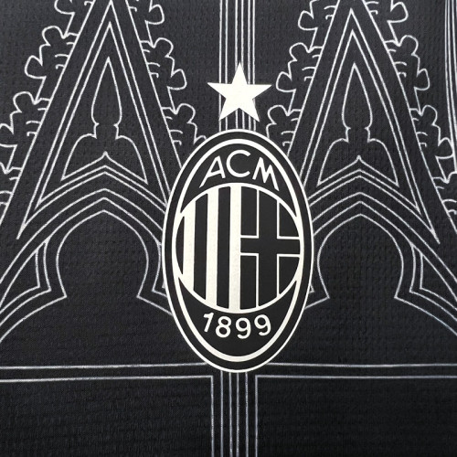 24-25 AC Milan Special Fans Jersey/24-25AC联名款特别黑色球迷版