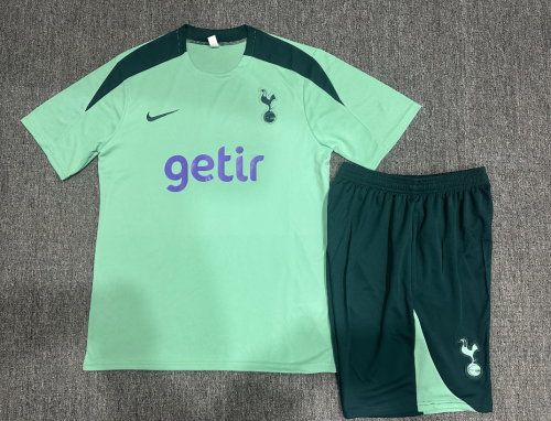 24-25 Tottenham Hotspur Short Sleeve Training Suit/24-25热刺绿色短袖训练服