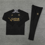 23-24 PSG Black Player Version Training Suit/23-24PSG巴黎半拉训练服，球员版